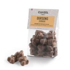 Beutel mit Cluizel-Marshmallow-Bären, überzogen mit Milchschokolade (135-g-Beutel)
