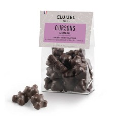 Beutel mit Cluizel-Marshmallow-Bären, überzogen mit dunkler Schokolade (135-g-Beutel)