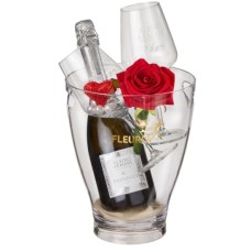 Ich liebe dich: Prosecco Albino Armani Doc (75 Cl) Inkl. Eiskübel und zwei Connaisseur-Gläser