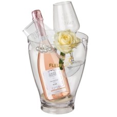 Charmante Schönheit mit Prosecco Rosé Albino Armani DOC (75 cl) inkl. Eiskübel und zwei „Connaisseur“-Gläsern