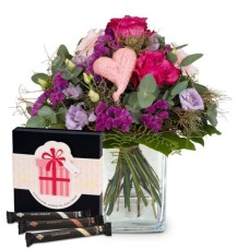 Blumenstrauß „Sweet Bloom“ mit Gottlieber Huppen „Für dich“ (Minimum)