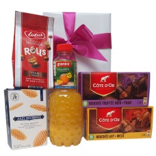 Belgisches alkoholfreies Geschenkpaket mit belgischer Schokolade
