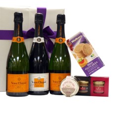Trio Veuve Clicquot und Gänseleber als Geschenk