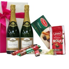 Duo Premier Cru Champagner und belgische Leckereien