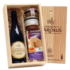 Aperitif-Geschenk mit belgischem Tripel und französischen Köstlichkeiten