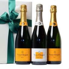 Trio Veuve Clicquot Brut und Demi-Sec als Geschenk