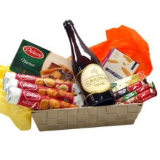 Süßigkeitenkorb mit belgischem Biertripel