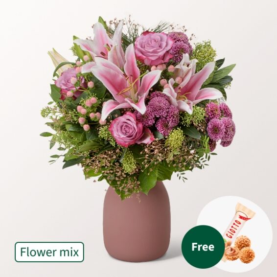 Blumenmischung Lebensfreude mit 3 Ferrero Giotto
