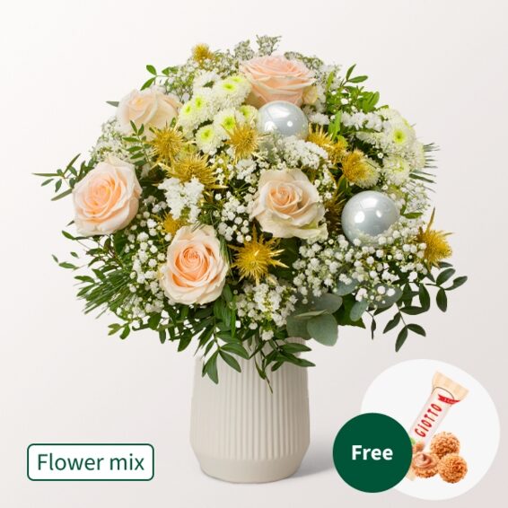 Flower Mix Shiny Winter mit 3 Ferrero Giotto