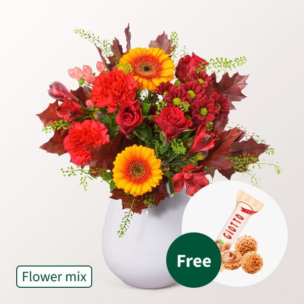 Blumenmischung Herbstfreude mit 3 Ferrero Giotto