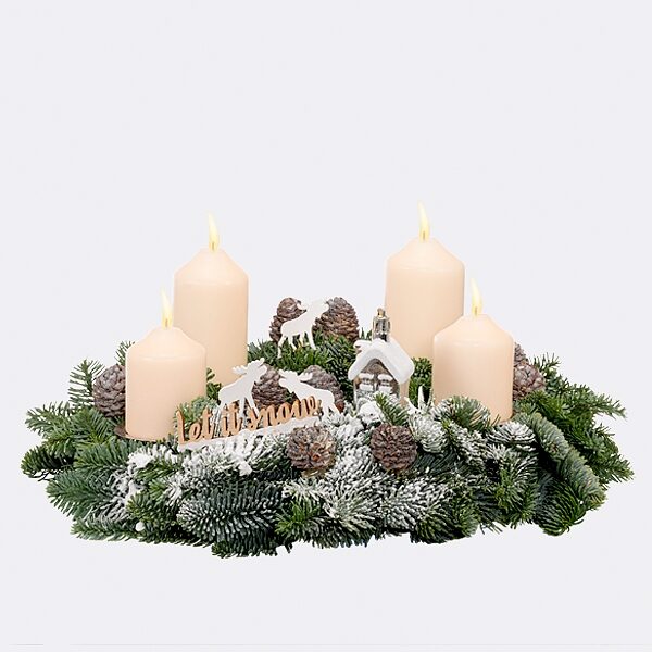 Kranz "Let it snow" (Ø 30cm) mit 2 Ferrero Rocher