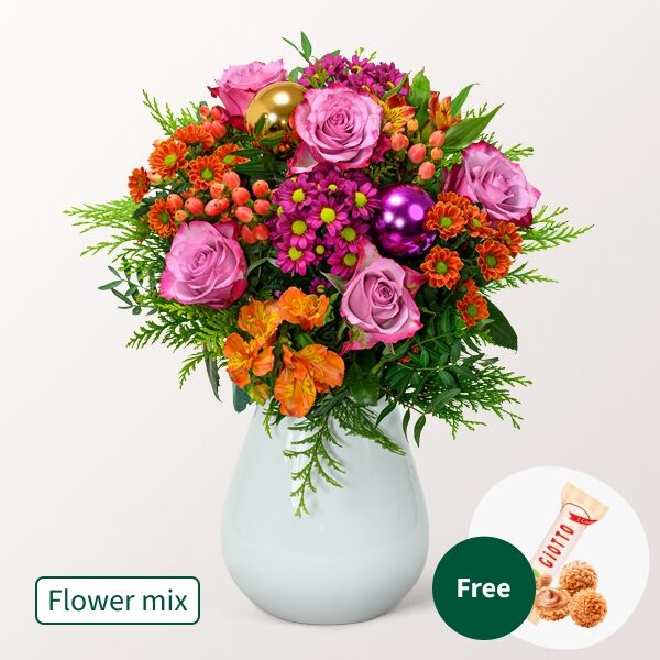 Blumenmischung Winterballade mit 3 Ferrero Giotto