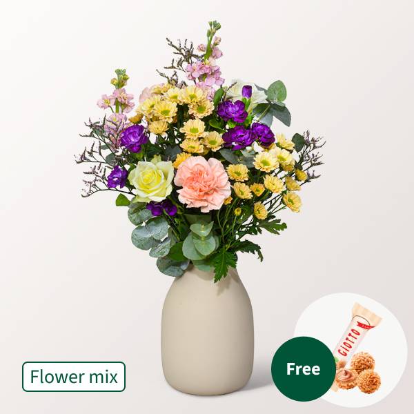 Blumenmischung Harmonie mit 3 Ferrero Giotto