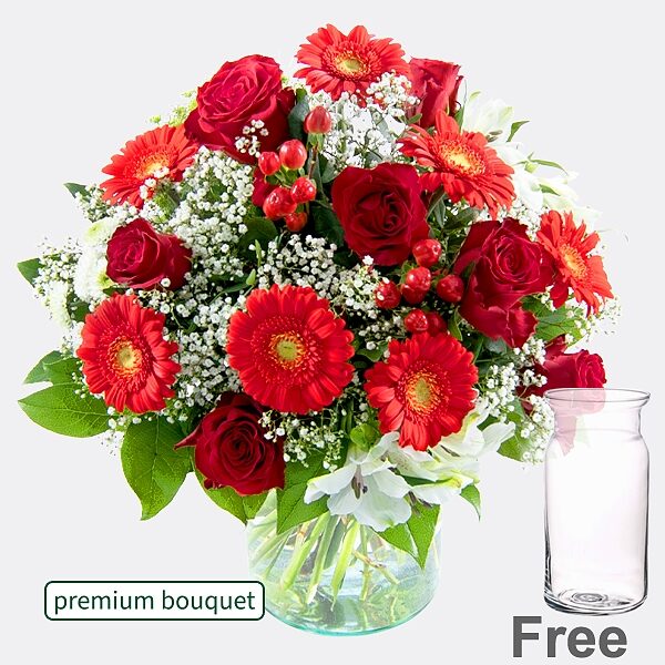 Premium Blumenstrauß Herzklopfen