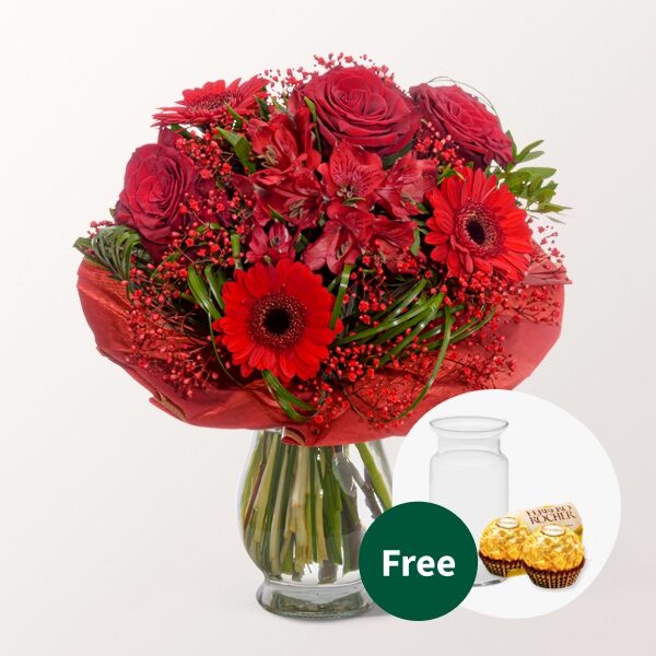 Blumenstrauß Charme mit Vase