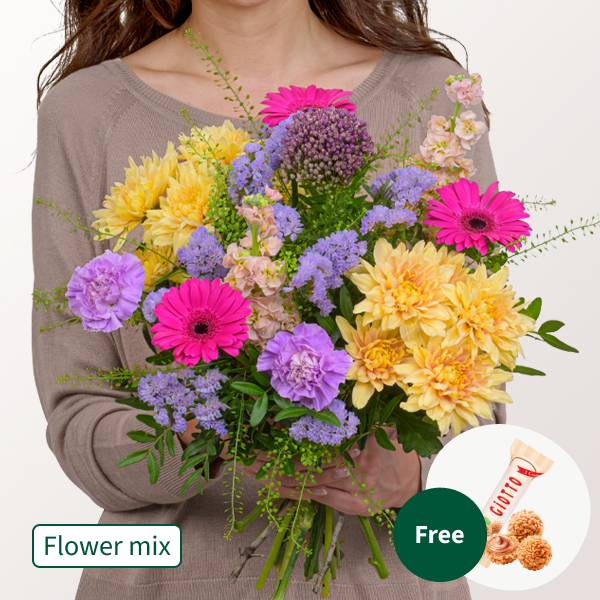 Blumenmischung Blumensymphonie mit 3 Ferrero Giotto