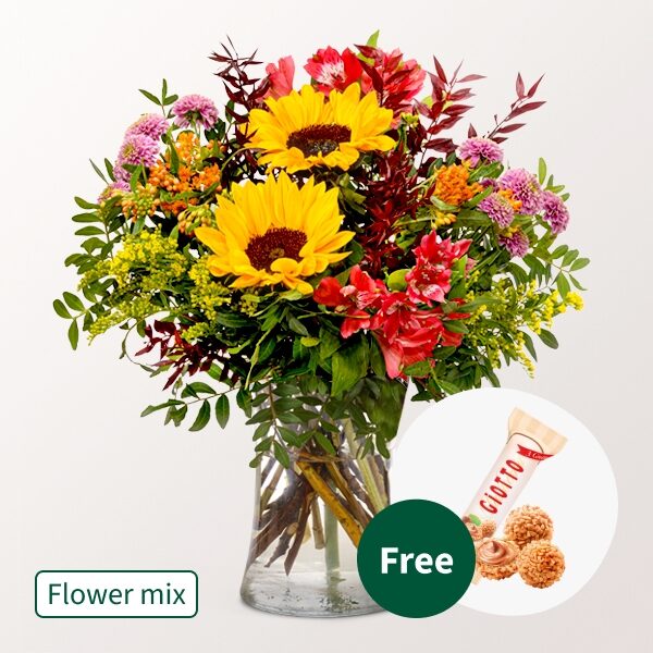 Blumenstrauß Talis mit Vase