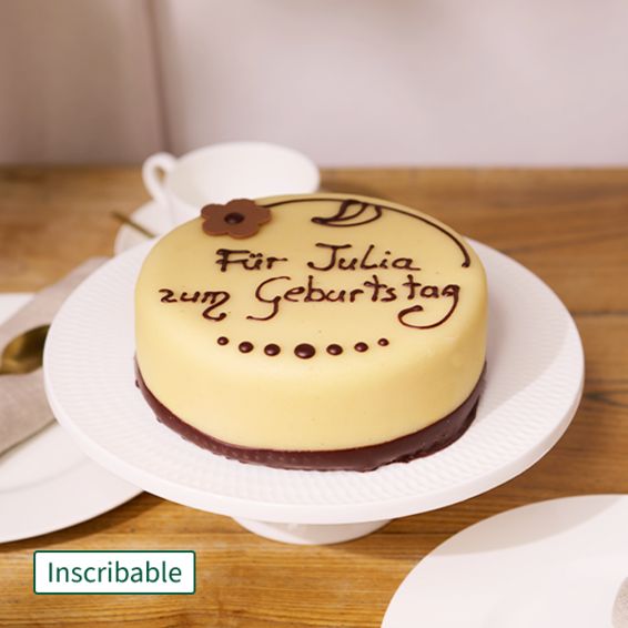 Dessert Lübecker Marzipantorte mit individuellem Text