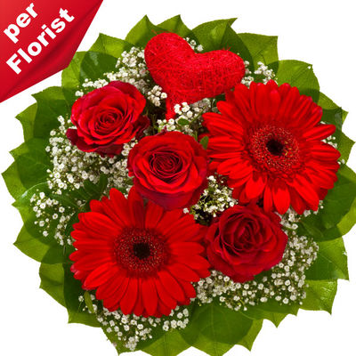 Blumenstrauß mit Liebe
