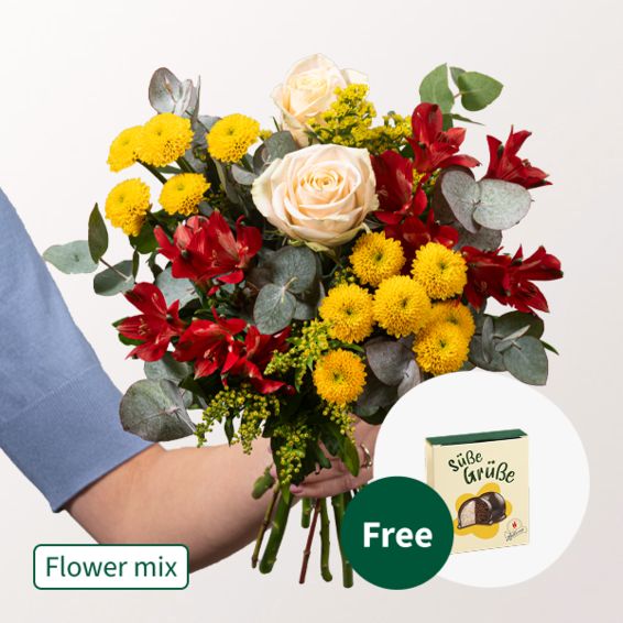 Blumenmischung Lust auf Sommer mit Hallorenkugeln