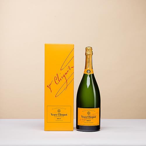 Veuve Clicquot Brut Yellow Label Magnum-Geschenkbox, 150 cl