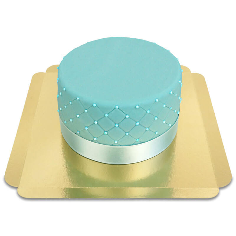 Blaue Deluxe-Torte – doppelte Höhe (Medium (26 cm))