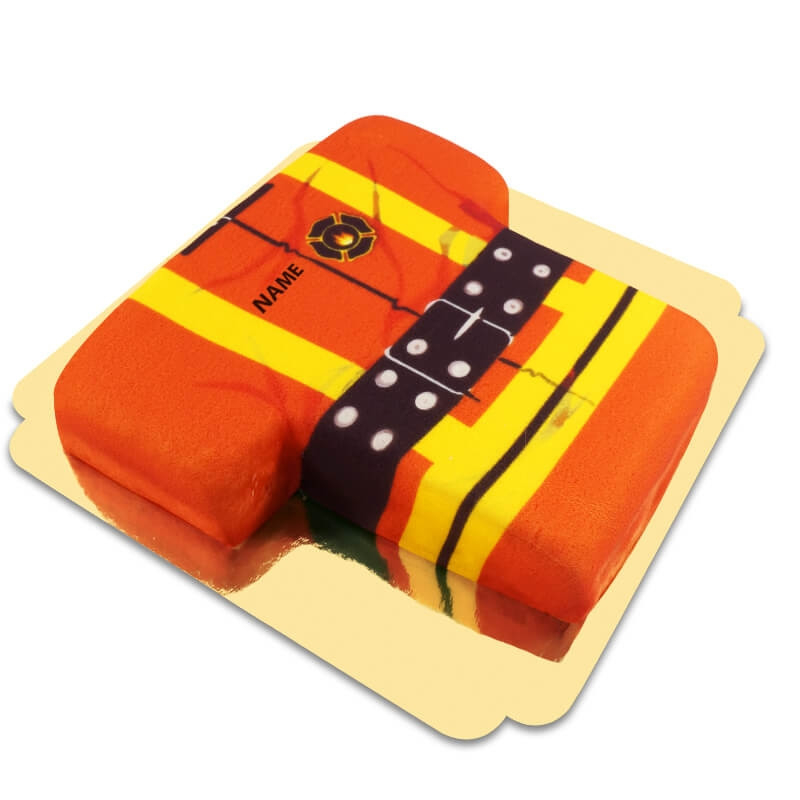 Fireman Cake (Medium ((25x17 cm) 16 parts))