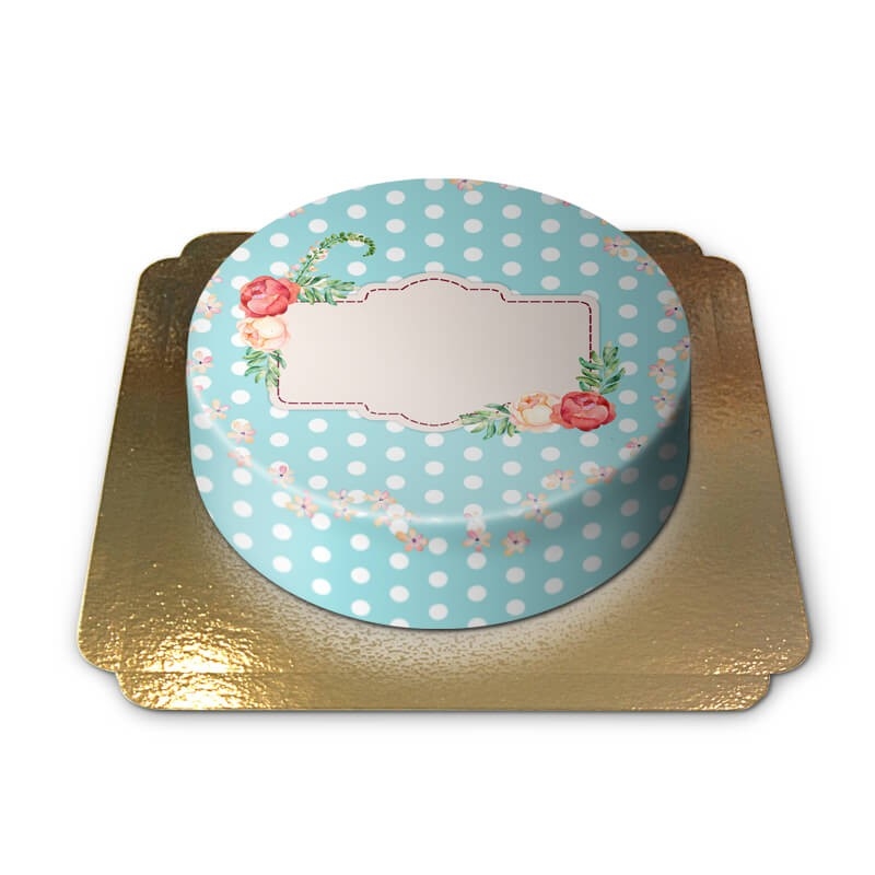 Blumen-Tupfen-Kuchen (mittel)