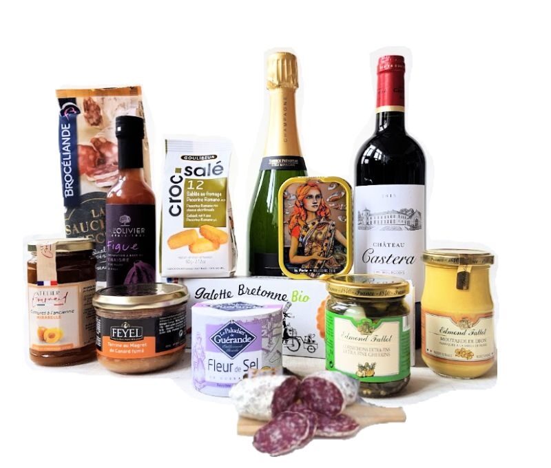 Französischer Geschenkkorb
