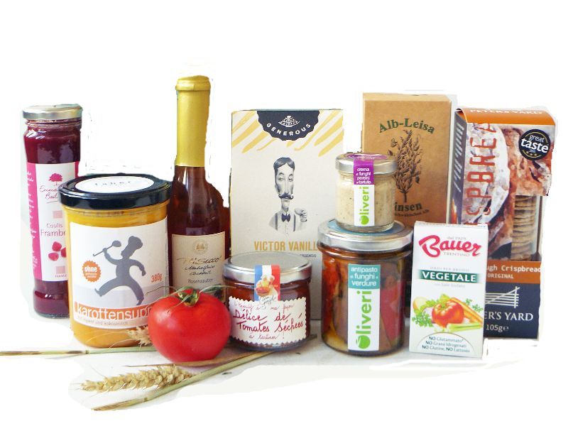 Vegetarischer Geschenkkorb
