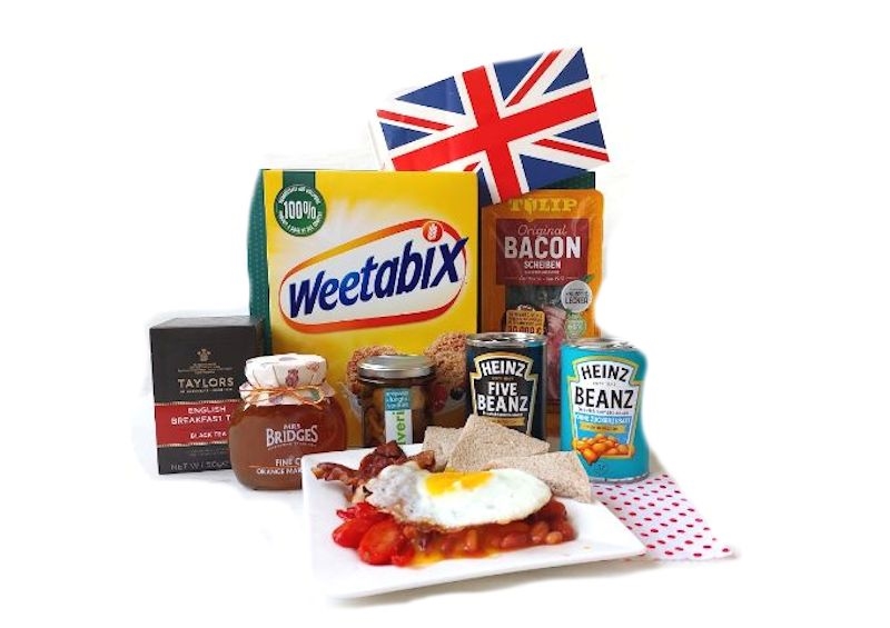 Englischer Frühstücks-Geschenkkorb