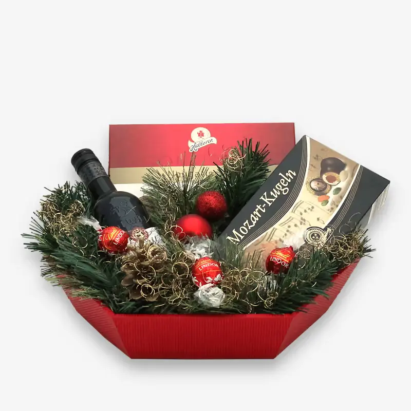 Weihnachtsgeschenkkorb