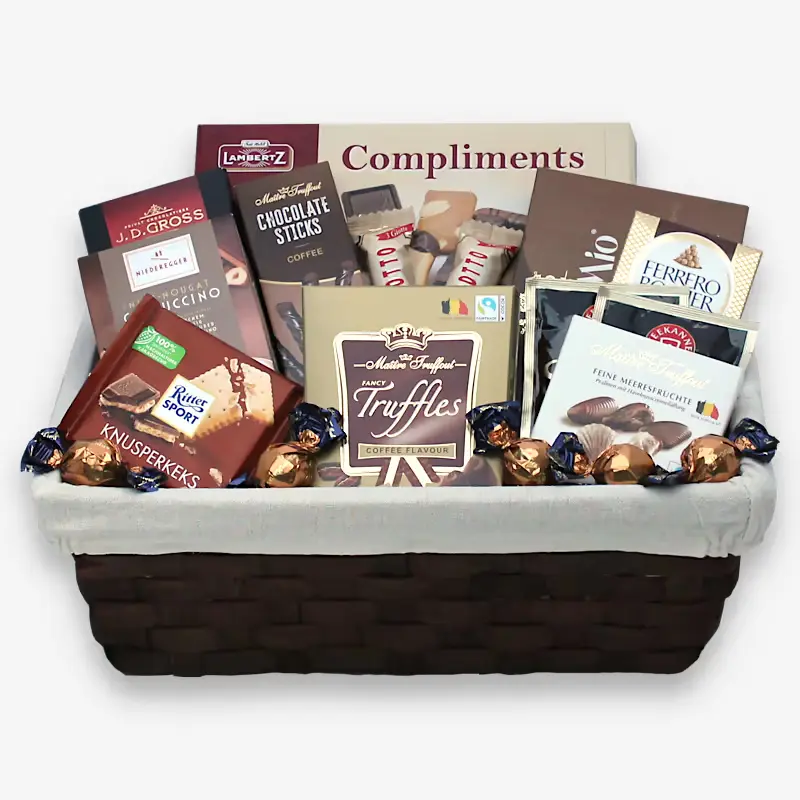 Geschenkkorb mit Süßigkeiten