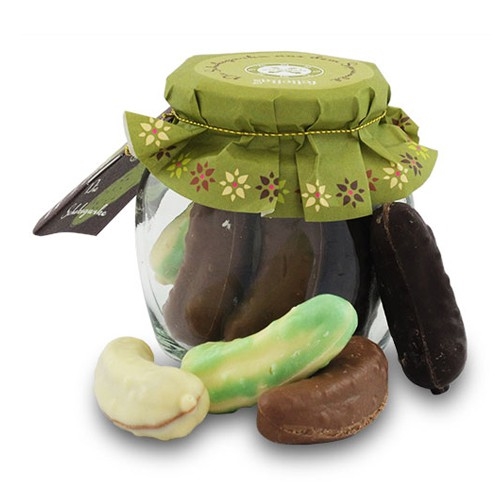 Spreewälder Schoko-Gurkenmischung von der Confiserie Felicitas (120 g)