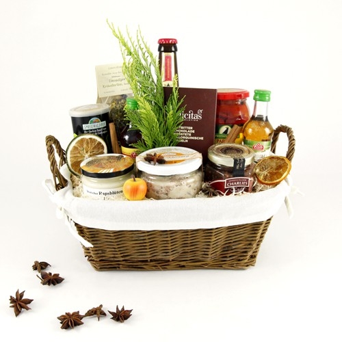 [Paket] Präsentkorb „Weihnachten verlockend“ – Hochgenuss ohne Alkohol.
