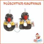Plüschtier Frau Elster, Babyrassel