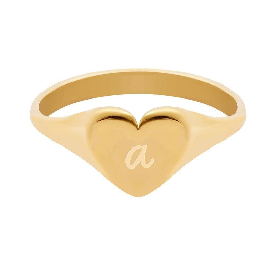 In My Heart Initial-Siegelring