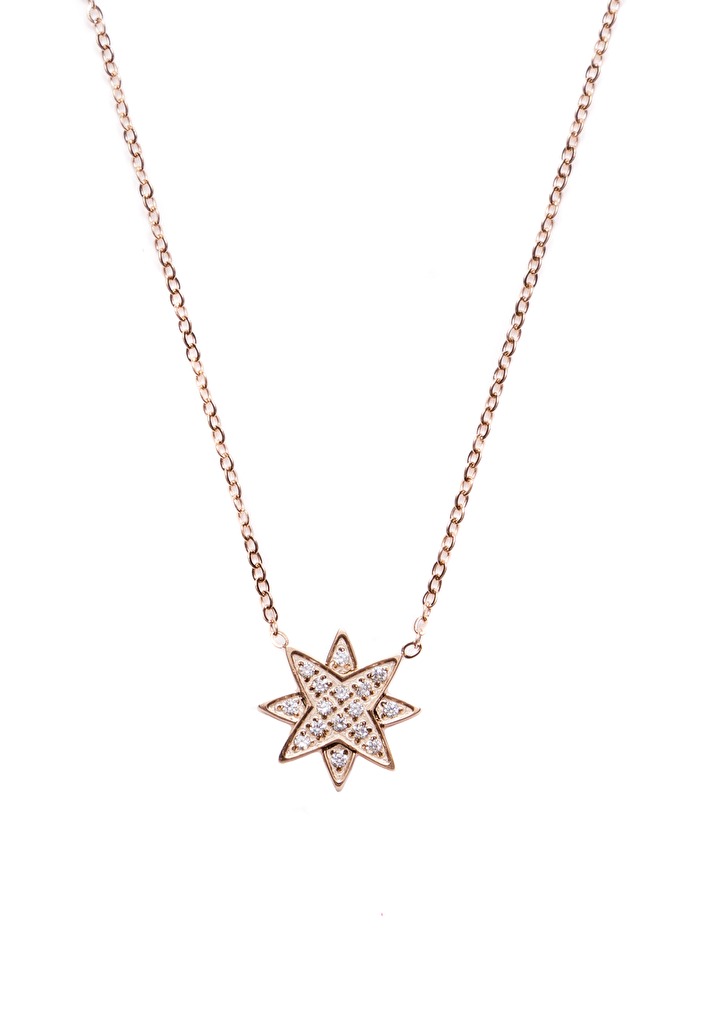 Stern Halskette Rose Gold