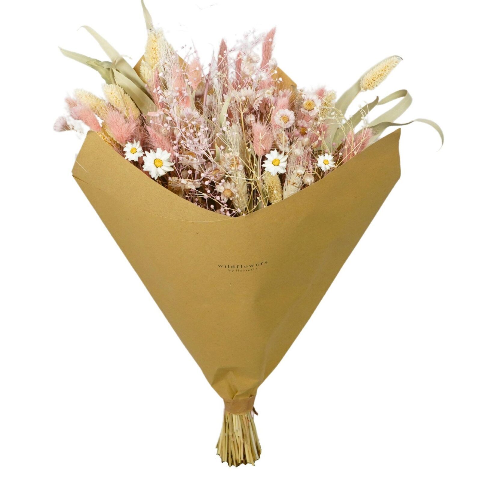 Rosafarbener Trockenblumenstrauß