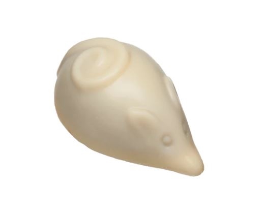 Weiße Schokolade mit Mausmotiv