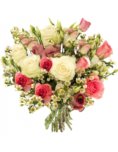 Weiße und rosa Rosen (klein)