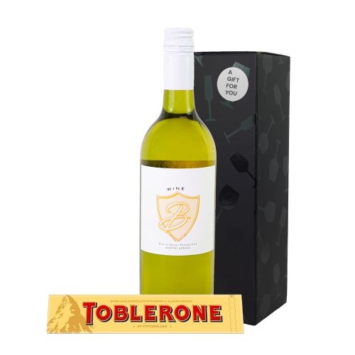 Geschenkkorb mit Weißwein
