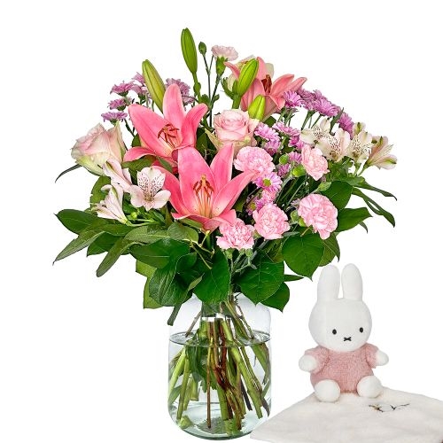 Rosa Wolken + Miffy (Klein)