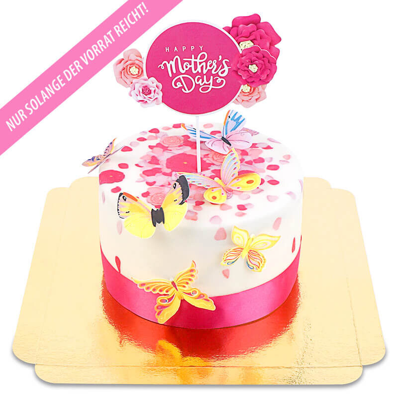 Deluxe-Muttertagstorte mit Tortenfigur (Klein (18 cm (12 Portionen)))