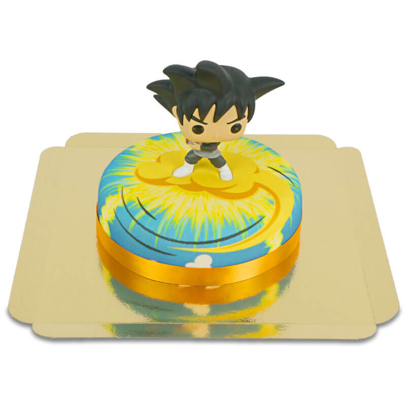 Goku Black von Dragon Ball auf Nimbus-Kuchen (klein (6 Portionen))
