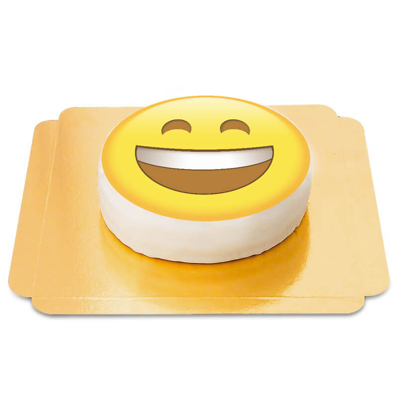 Lachender Emoji-Kuchen (klein (18 cm (6 Portionen)))
