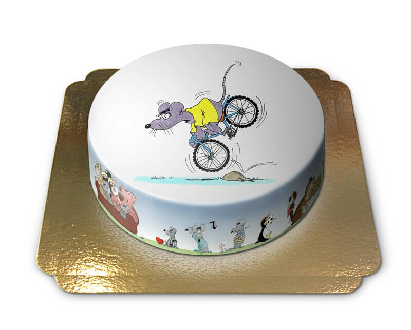 Die Fahrradmaus - Uli Stein (Klein (18 cm(6 Portionen)))