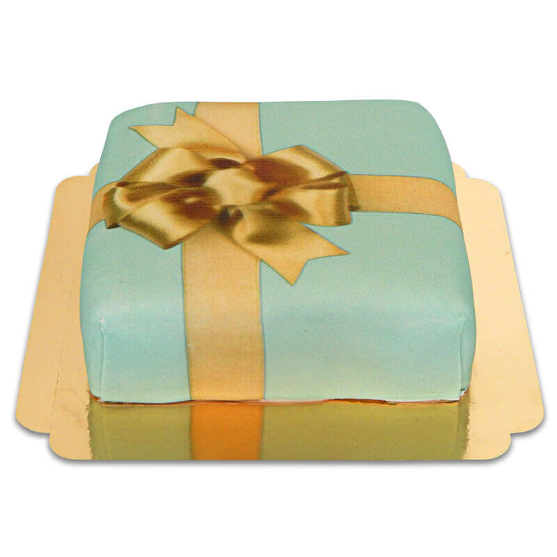 Geschenkkuchen grün