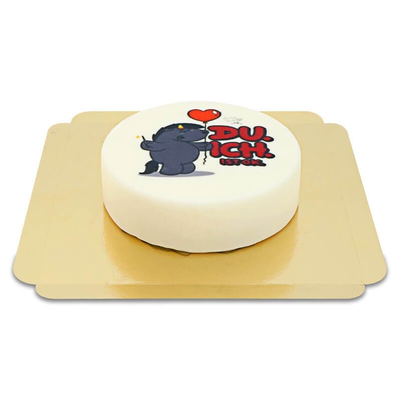 Chubby unicorn - Grumble you. Me. It's ok cake (Small(18 cm(6 servings)))