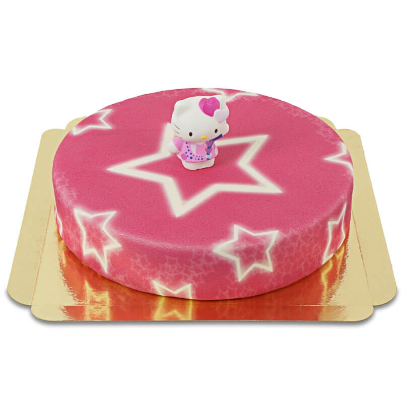 Hello Kitty auf Sterntorte